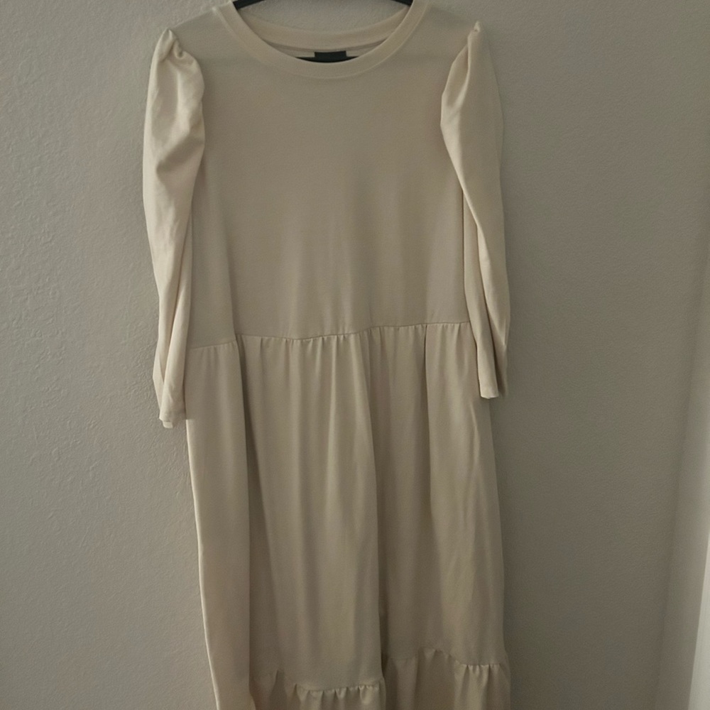 Cream target maxi dress